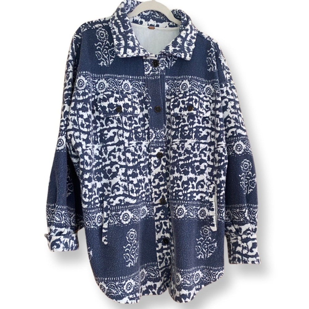 Free People jacket/oversized button down, size medium